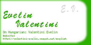 evelin valentini business card